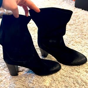Free People Dakota Heel black suede boots size 8